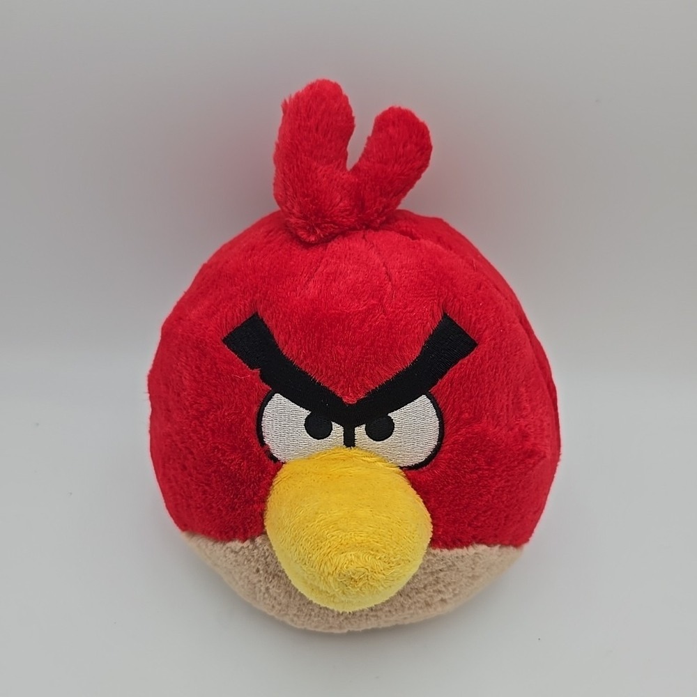 Rovio Angry‎ Birds Red Bird Plush 5" Stuffed Toy No Sound by Commonwealth 2010